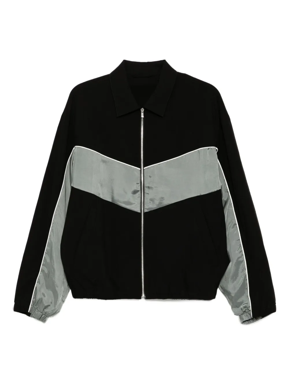 contrasting-panel jacket