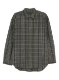 CROQUIS plaid long-sleeved shirt - Brown