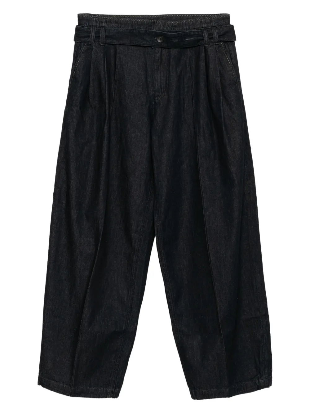 straight-leg baggy jeans