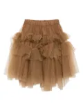jnby by JNBY fungus edge mesh skirt - Brown