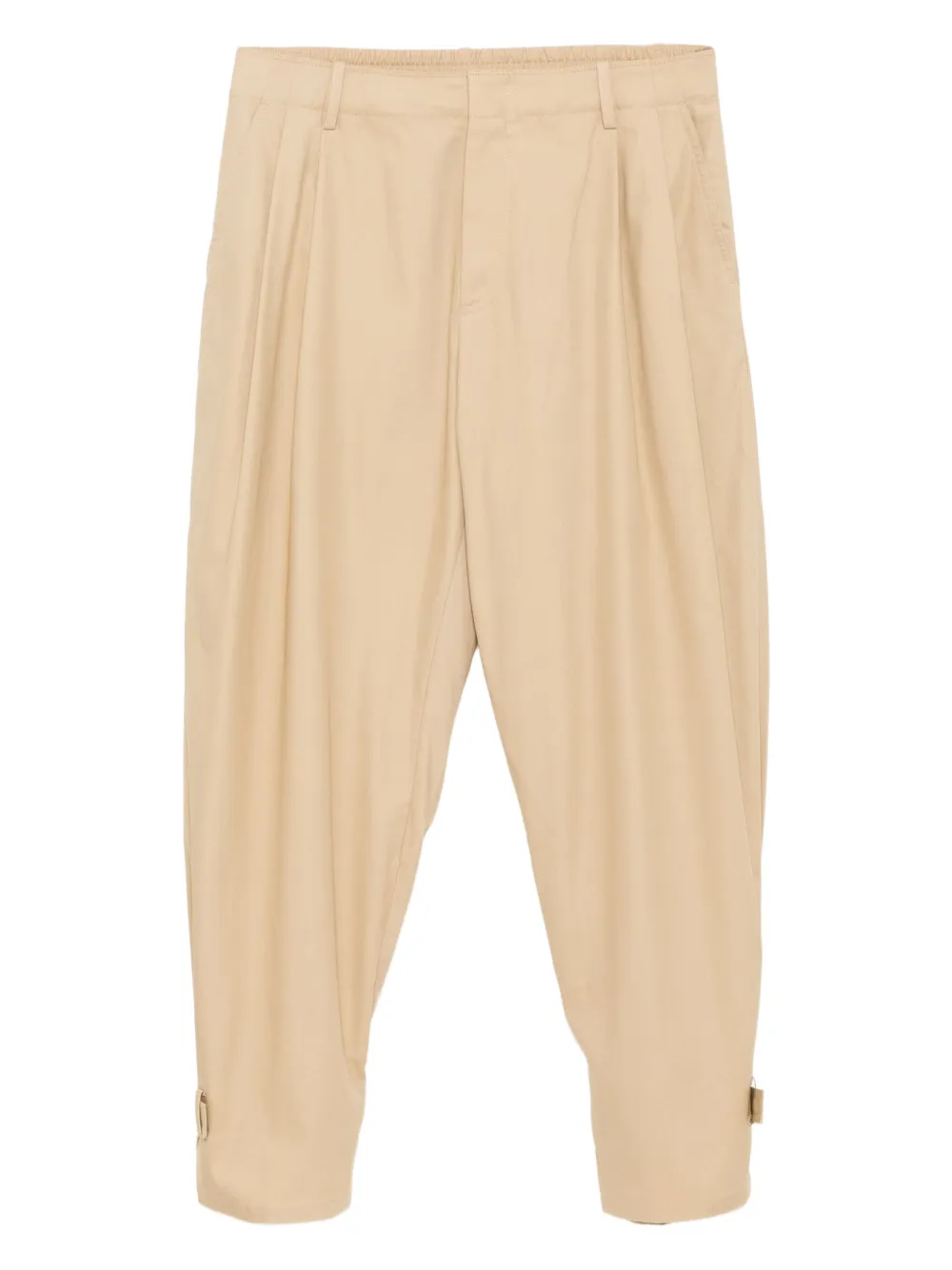 pleated cotton trousers