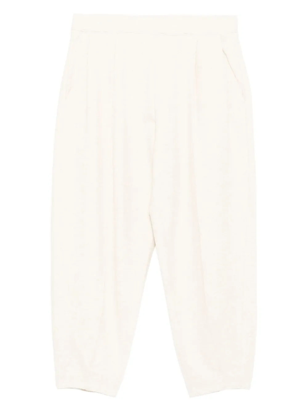 jacquard tapered trousers