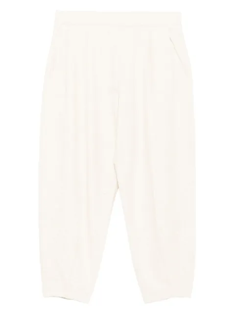 CROQUIS jacquard tapered trousers