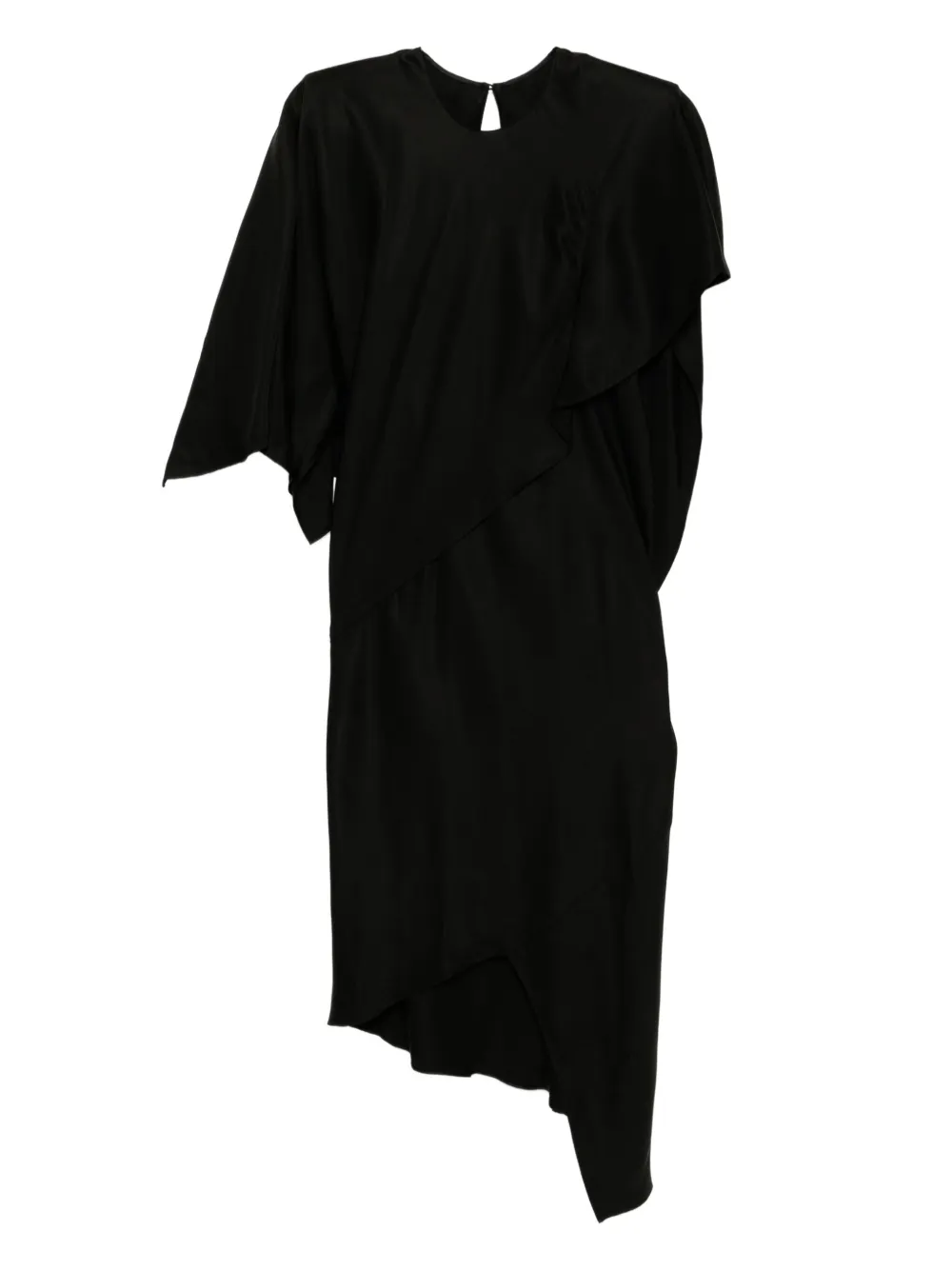 JNBY Asymmetrische jurk met korte mouwen Zwart