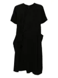 JNBY A-type asymmetrical short-sleeved dress - Black