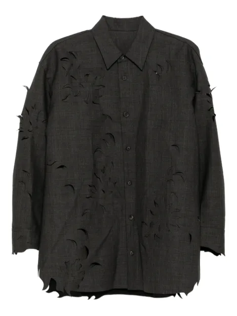 JNBY laser-cut H-shaped shirt