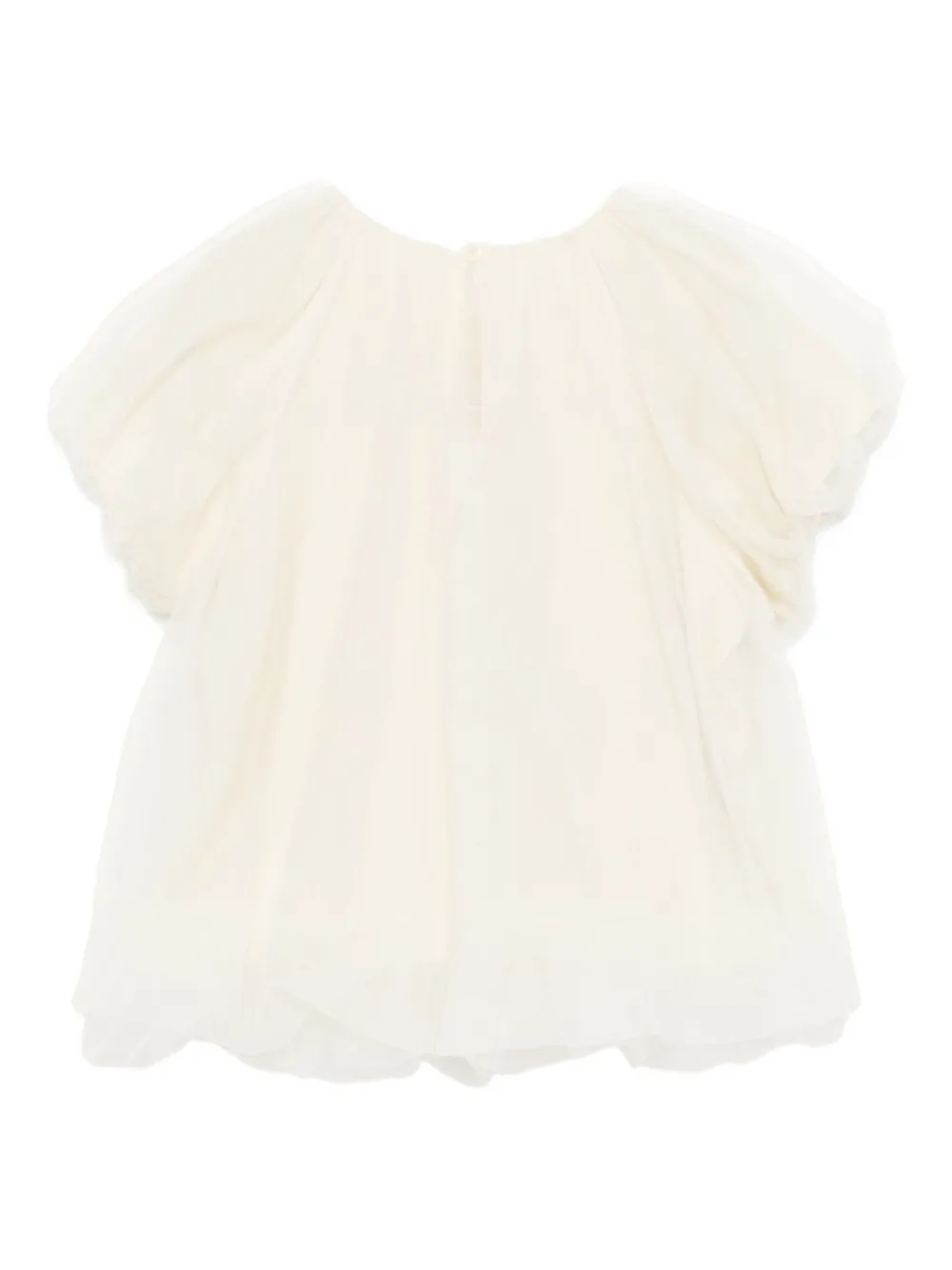 jnby by JNBY Mesh top met korte mouwen Beige