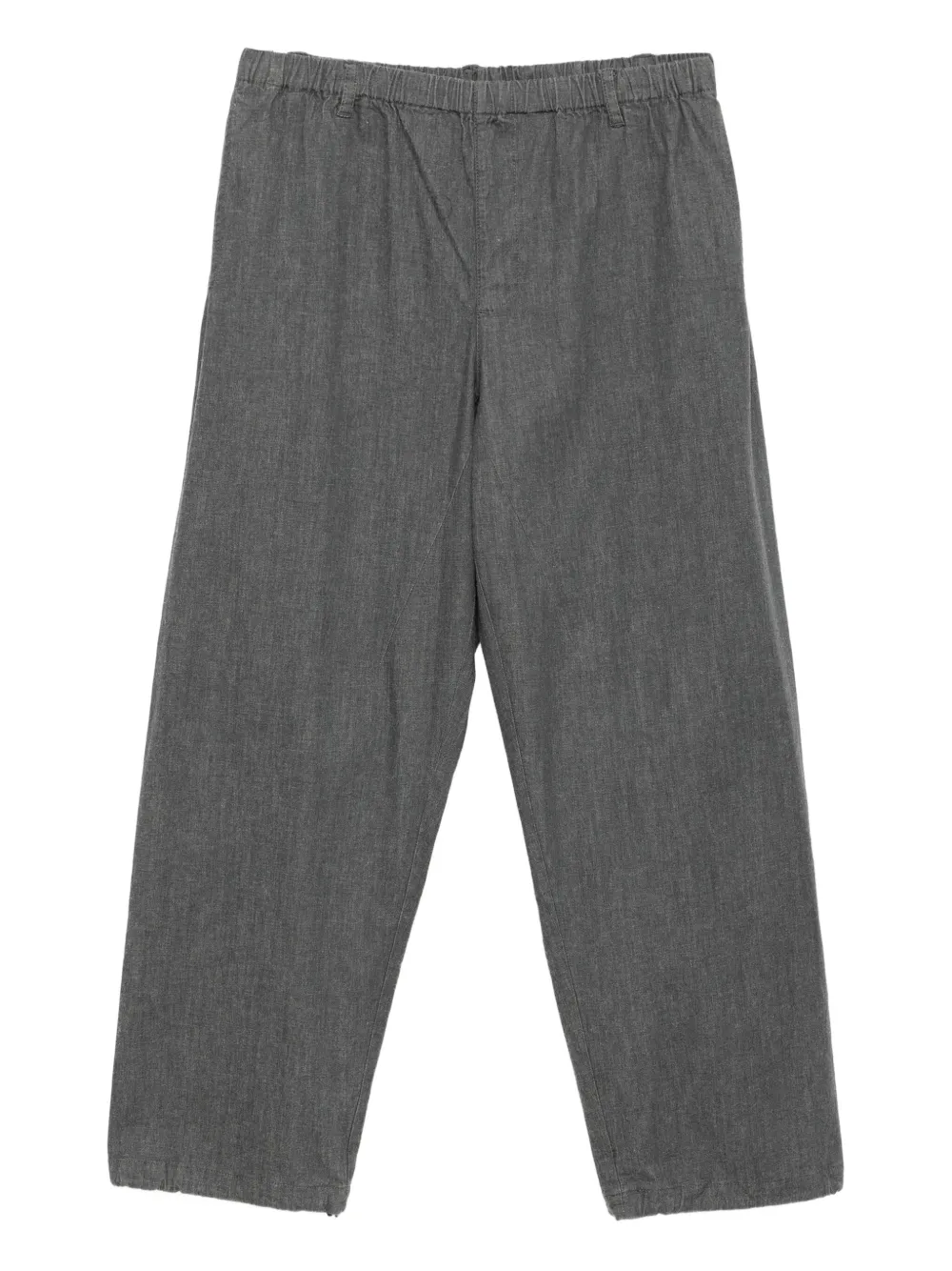 wide-leg drawstring jeans