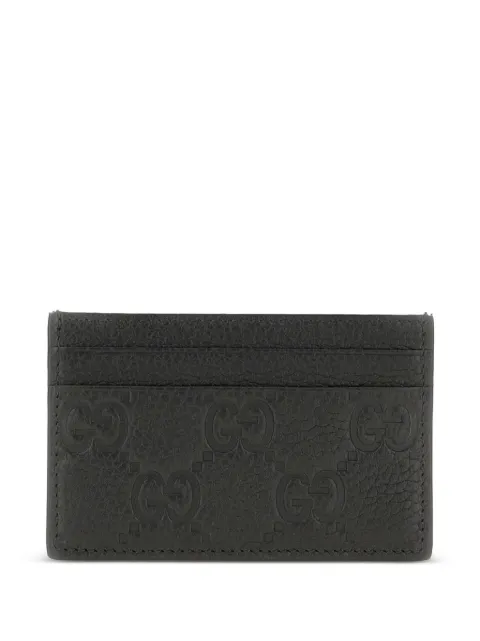 Gucci GG Emblem leather card holder