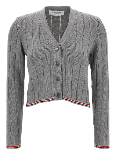 Thom Browne ribbed V-neck cardigan