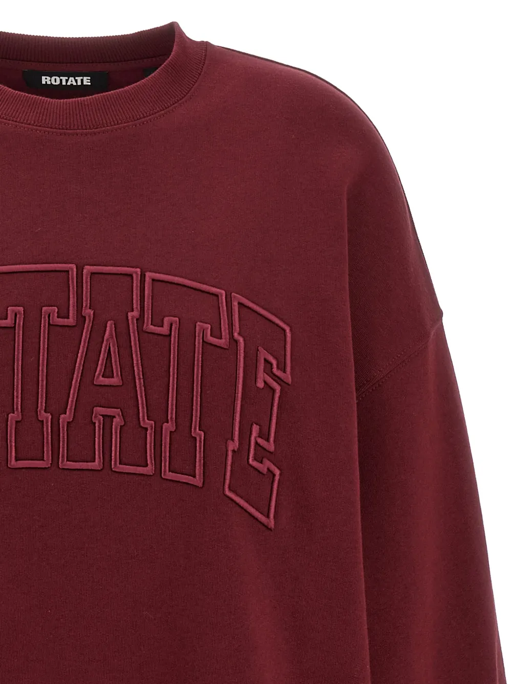 ROTATE BIRGER CHRISTENSEN embroidered-logo sweatshirt Rood