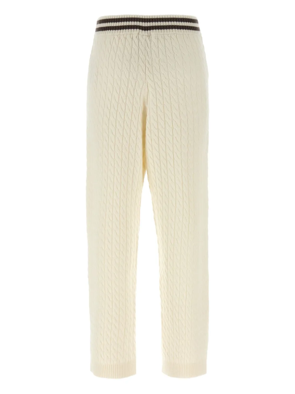 Brunello Cucinelli Kabelgebreide broek - Beige