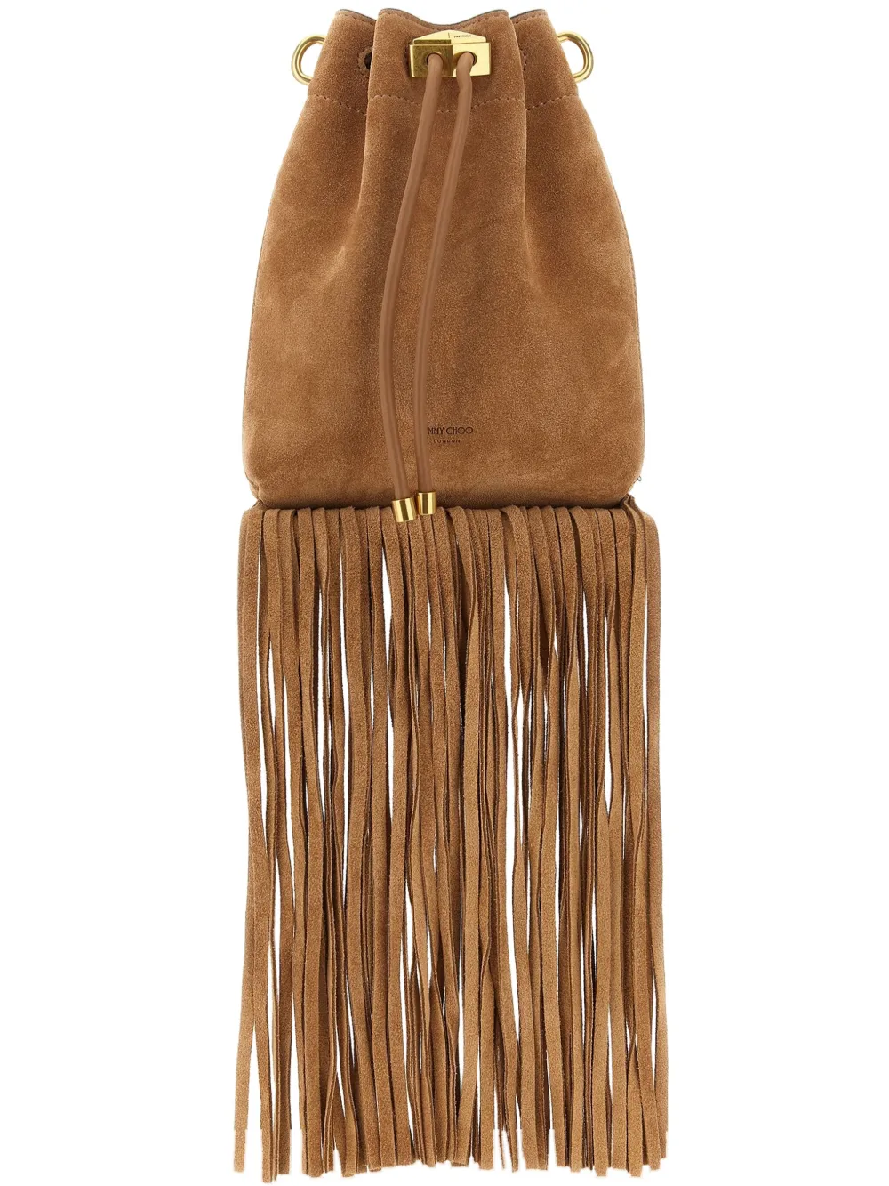 Jimmy Choo Bon fringe bucket bag Bruin