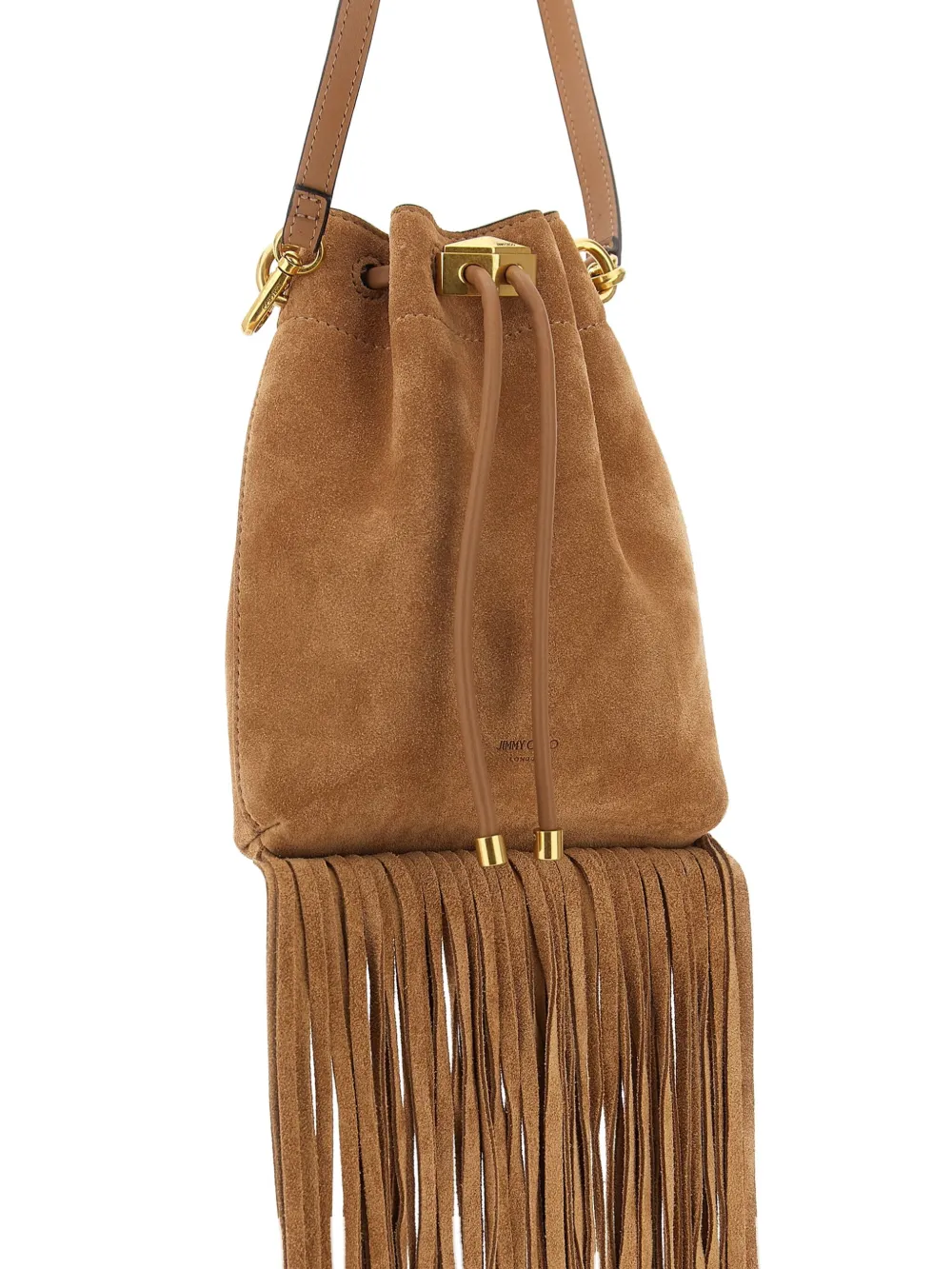 Jimmy Choo Bon fringe bucket bag Bruin