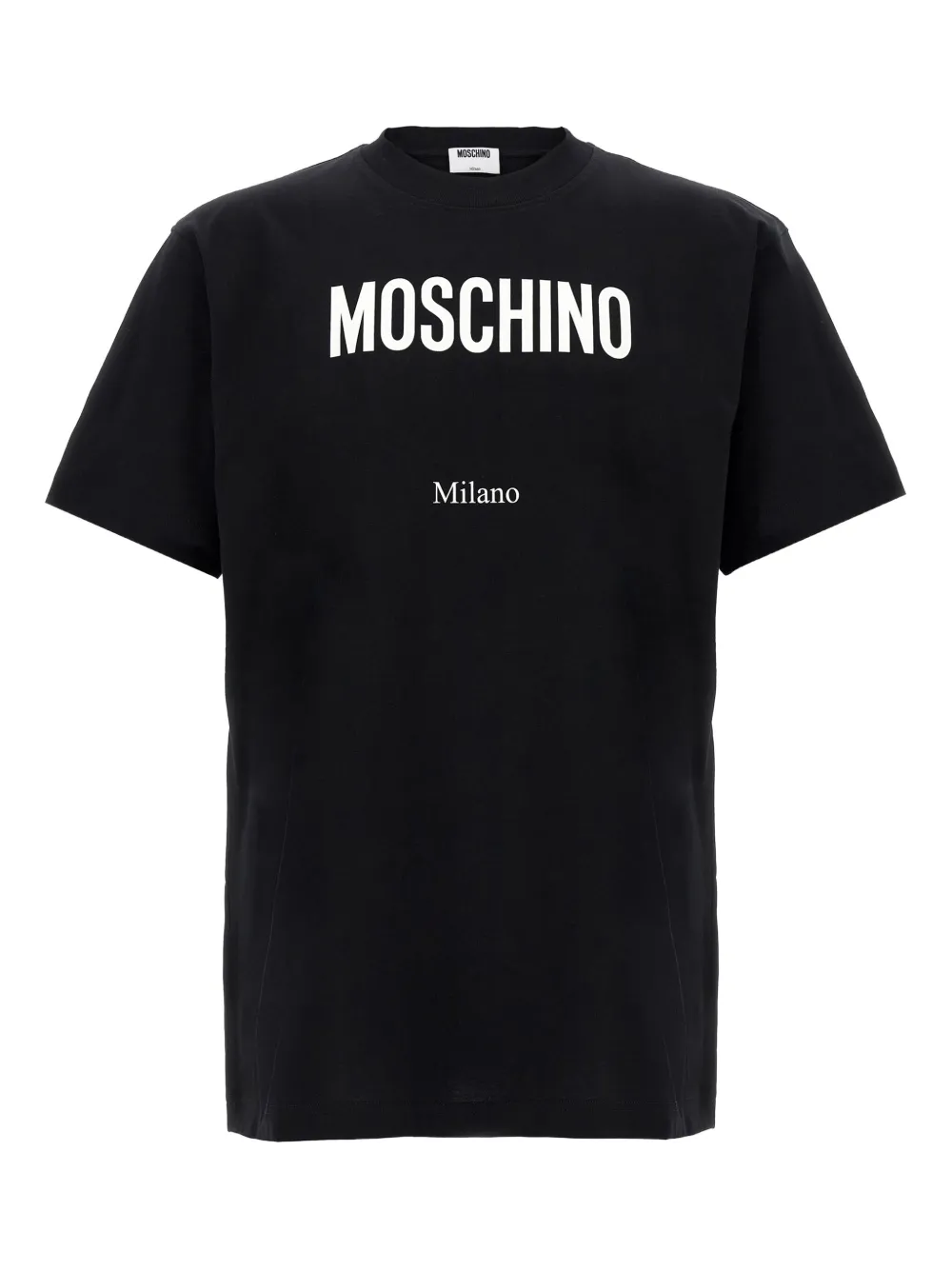 Moschino logo-print crew-neck T-shirt Zwart