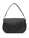 GIANNI CHIARINI Brooke pebble-leather curved shoulder bag - Black