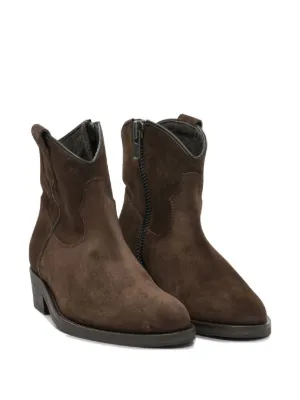 【関税込み】Via Roma 15 Suede boots Via Roma 15 knee-high Suede Boots | Brown | FARFETCH