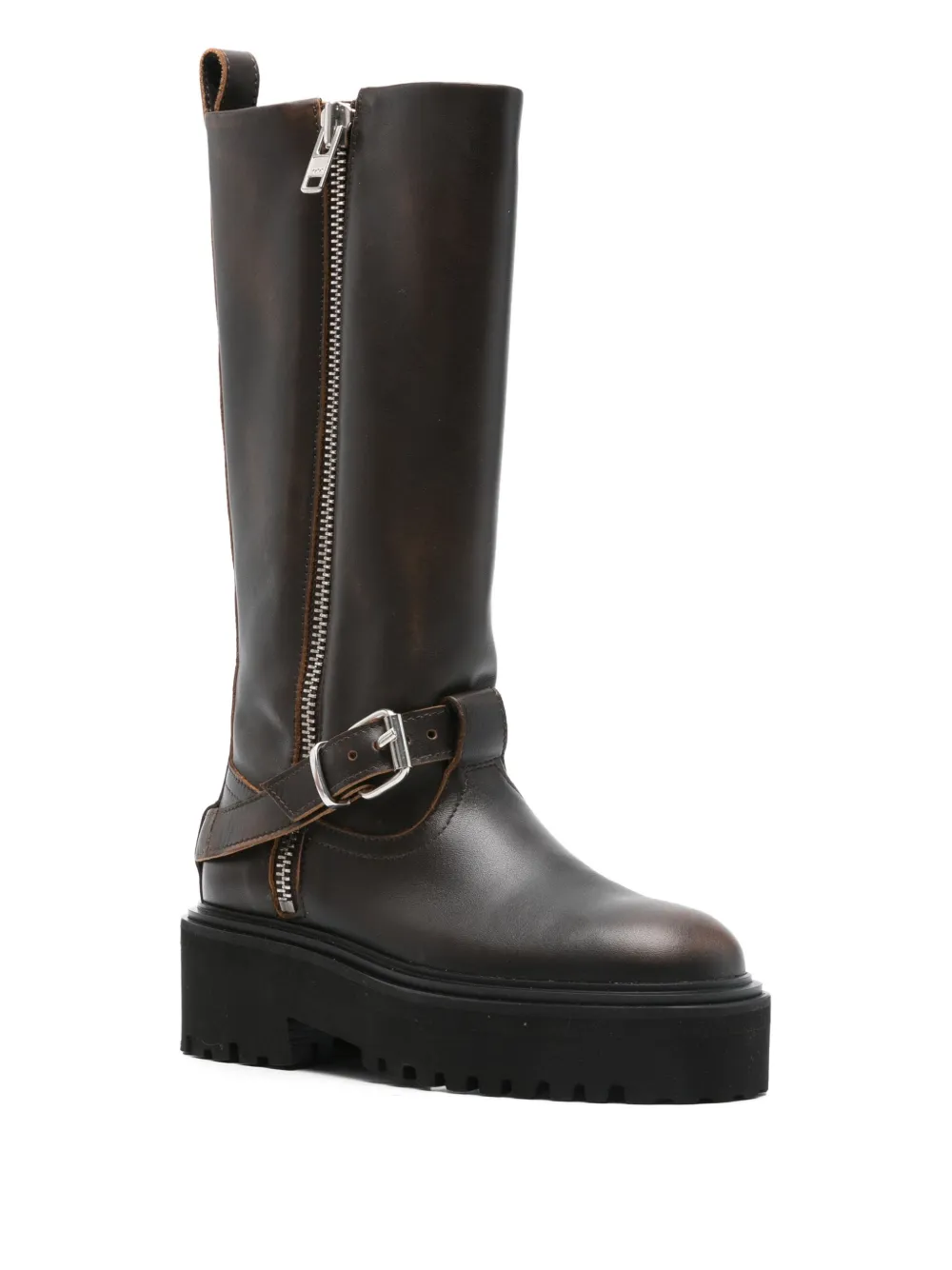 Maje buckle-strap platform boots | Biker Boots | Image 2