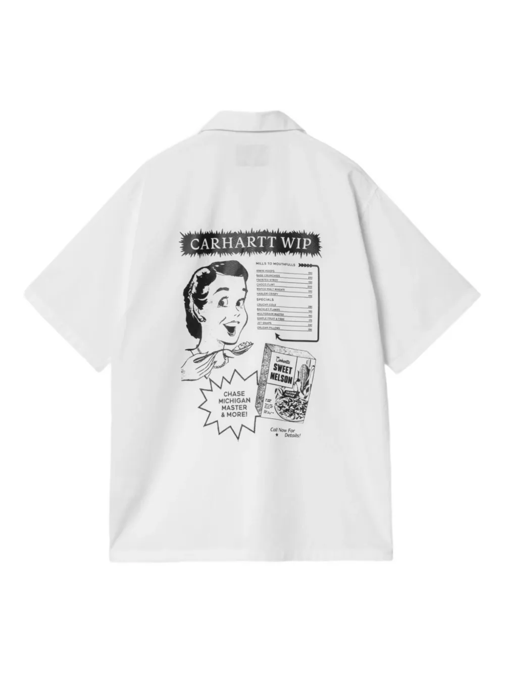 Carhartt WIP Overhemd met print Wit