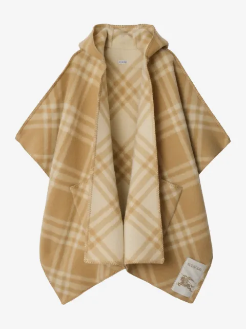 Burberry ternet kappe med hætte