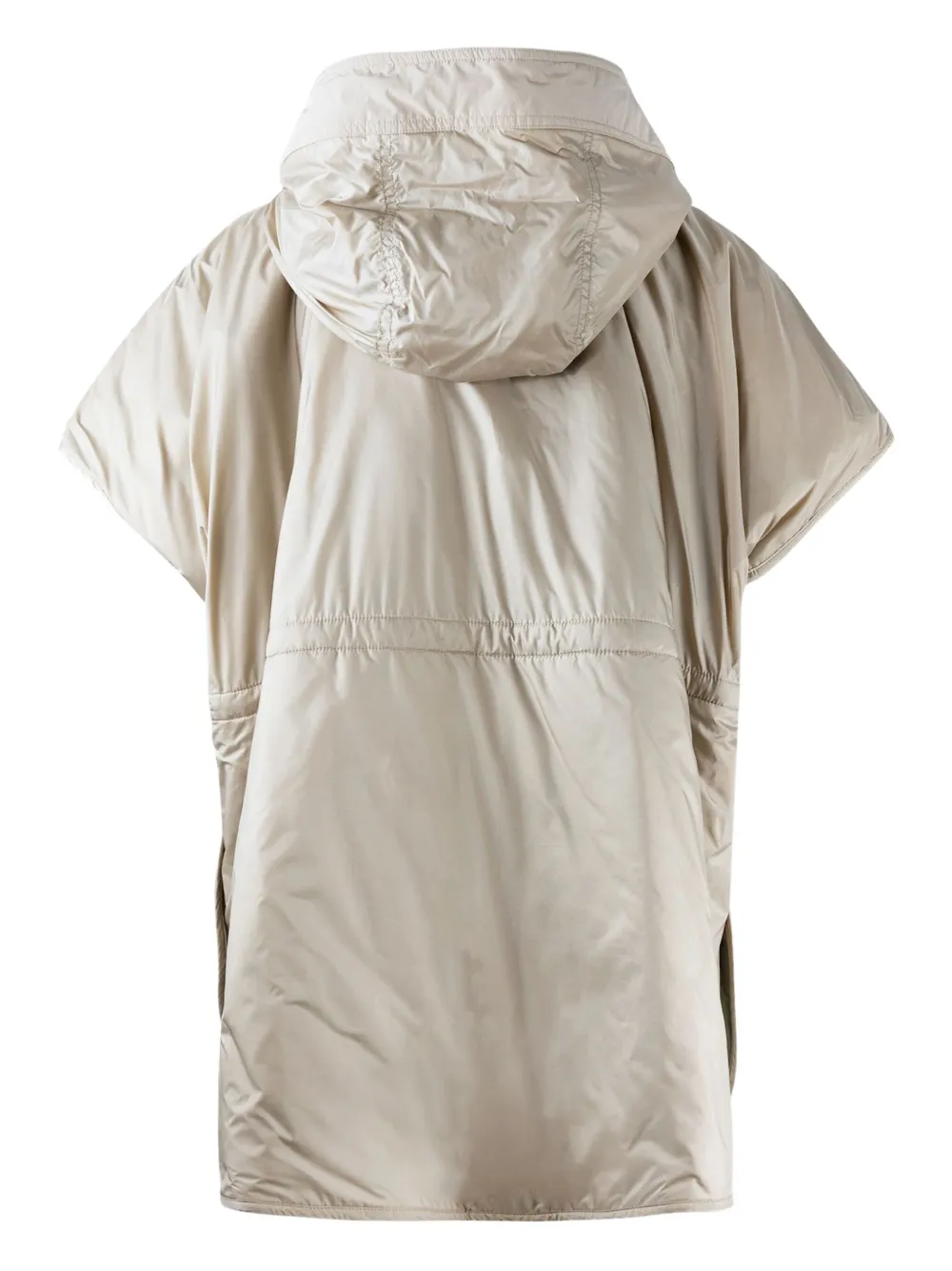 Max Mara hooded short-sleeve jacket Beige