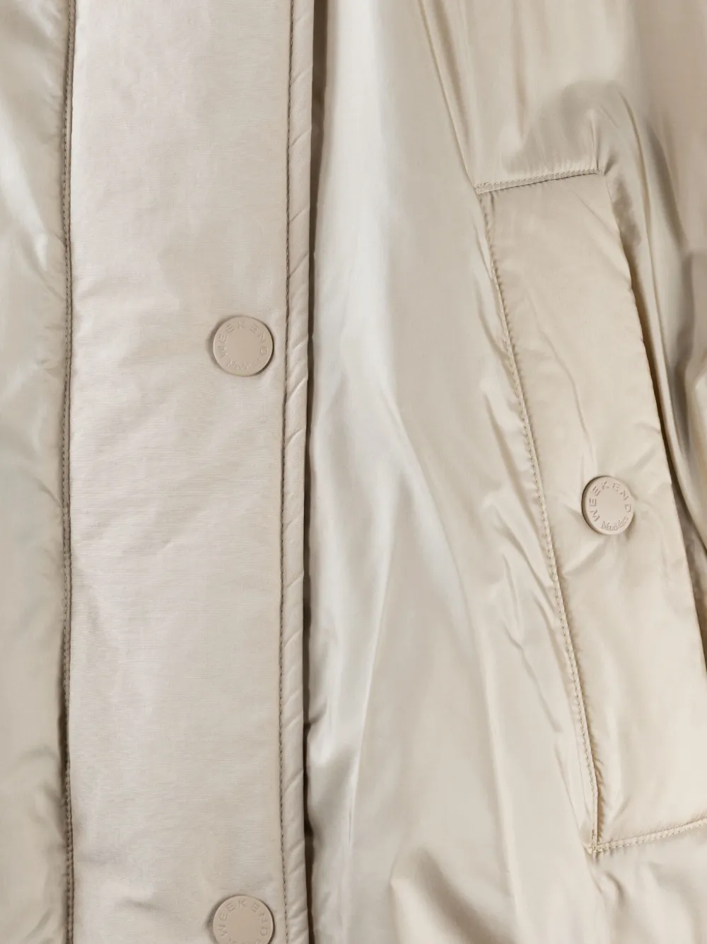 Max Mara hooded short-sleeve jacket Beige