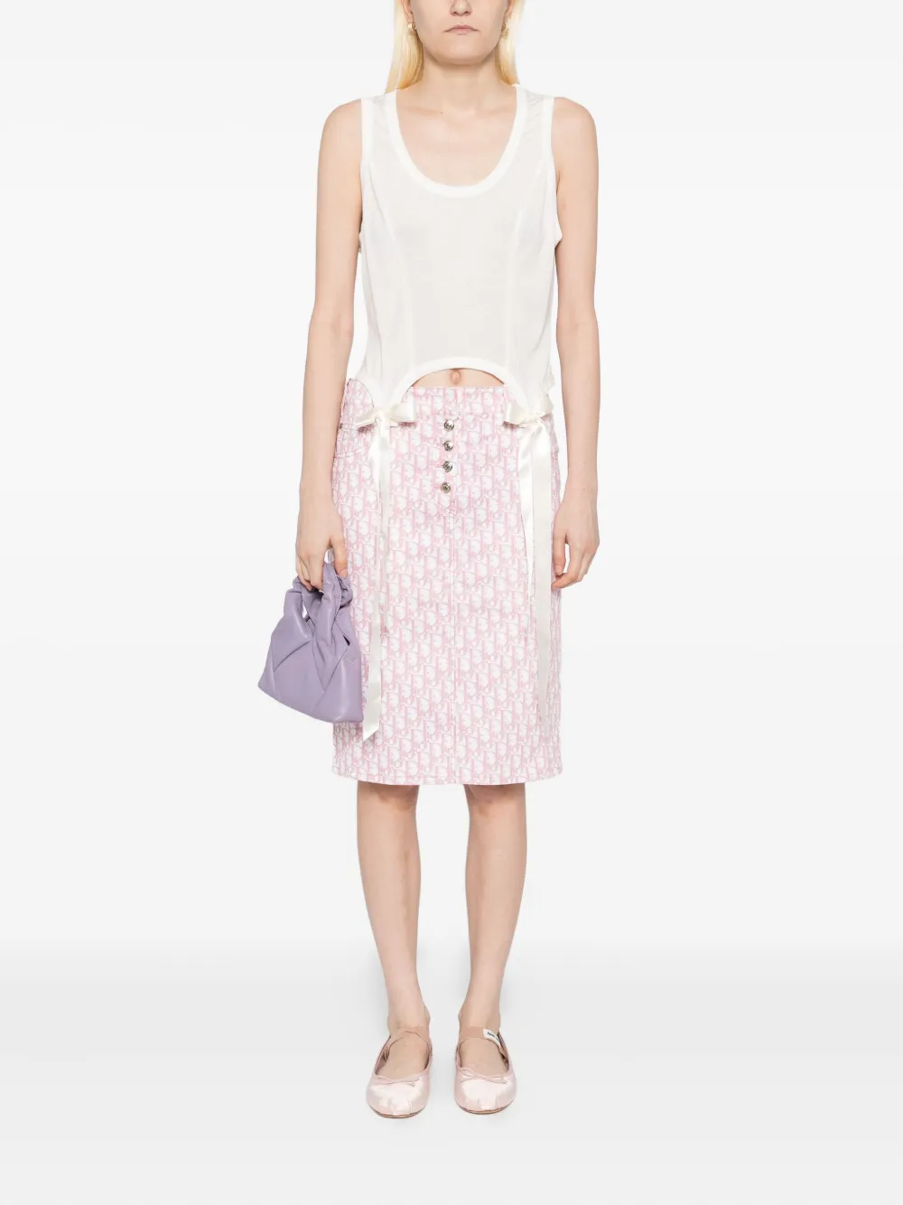 Christian Dior Pre-Owned 2004 Trotter rok - Roze