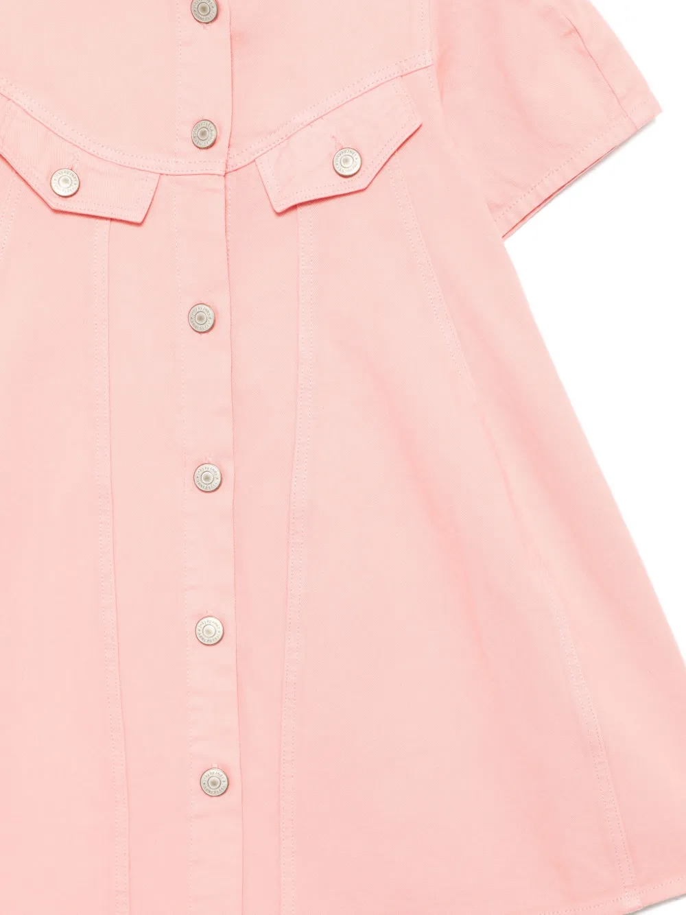 jnby by JNBY Jurk met ronde hals en korte mouwen Roze