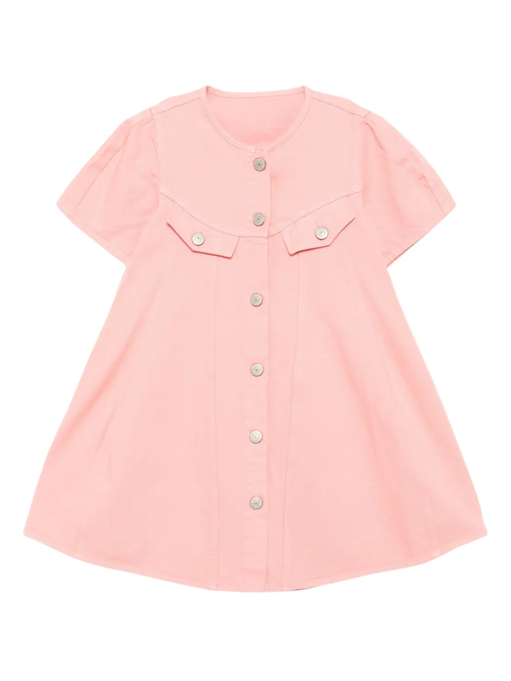 Jnby by JNBY Jurk met ronde hals en korte mouwen Roze