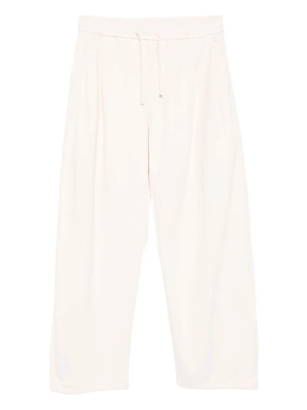 drawstring knitted trousers