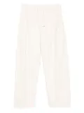 CROQUIS drawstring knitted trousers - White