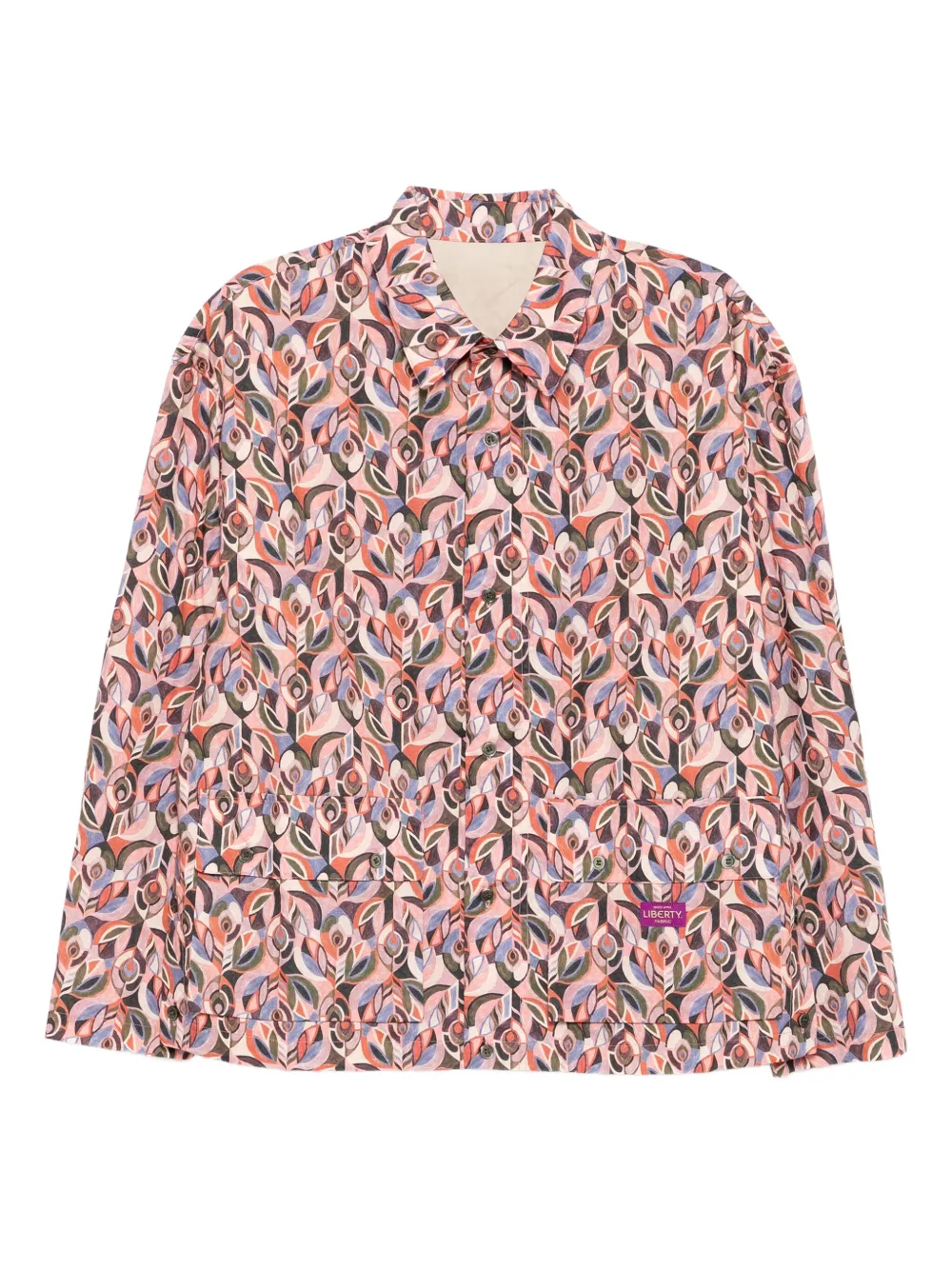 floral-print shirt