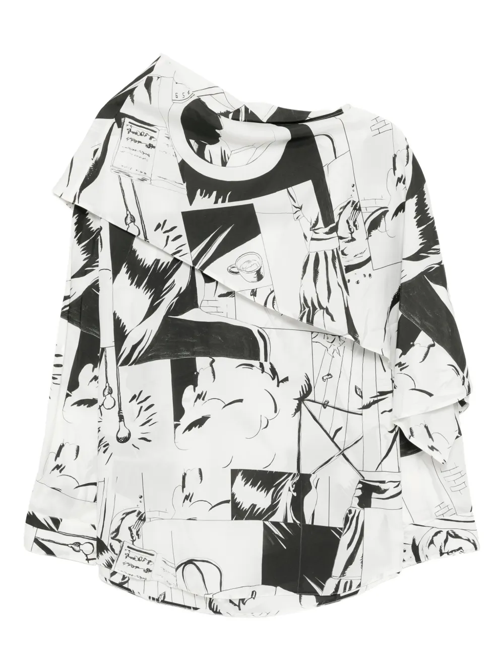 graphic-print top