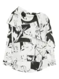 JNBY graphic-print top - White