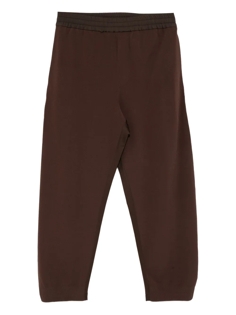 ribbed stretch knit trousers