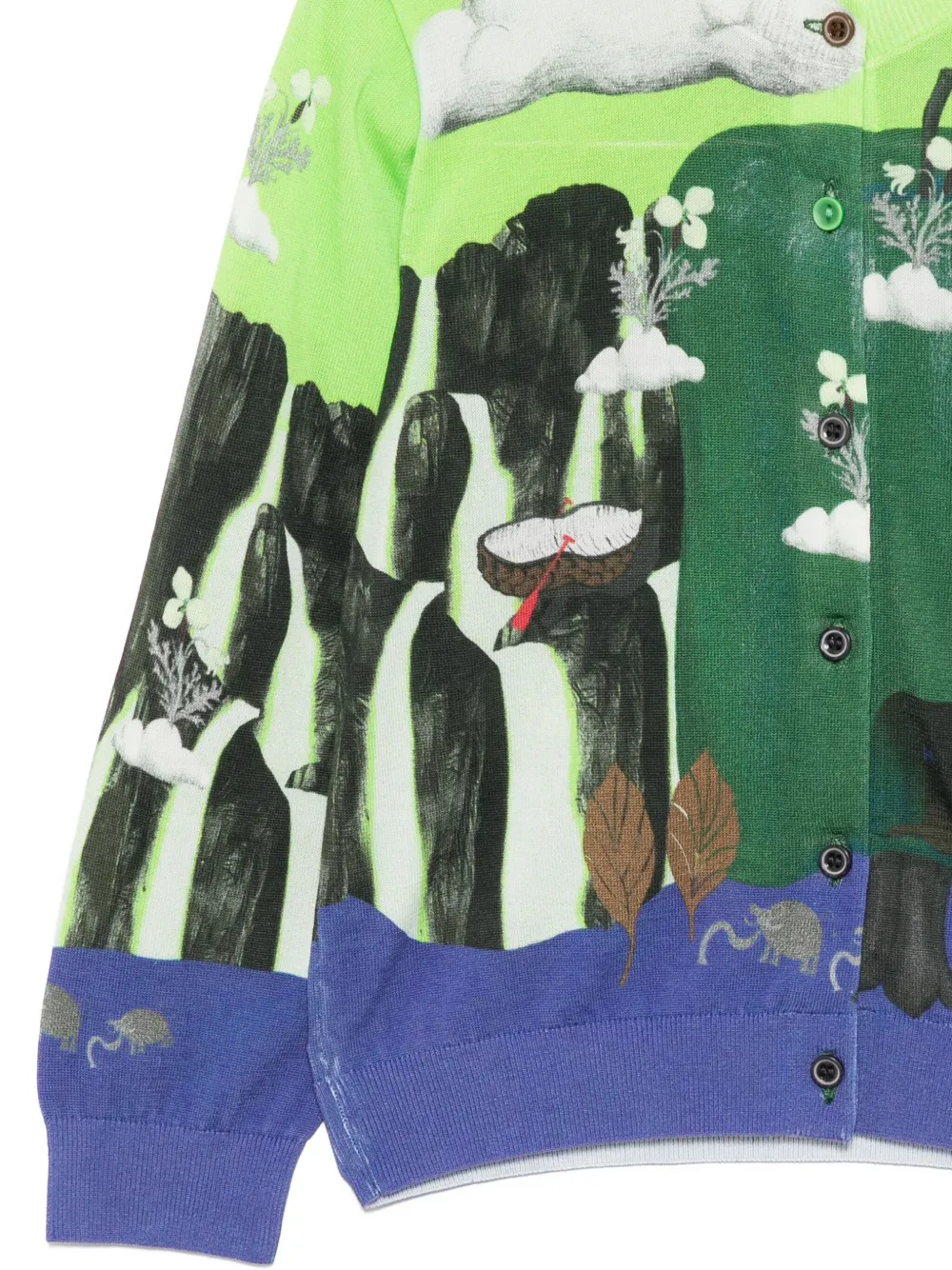 jnby by JNBY Vest met print Groen
