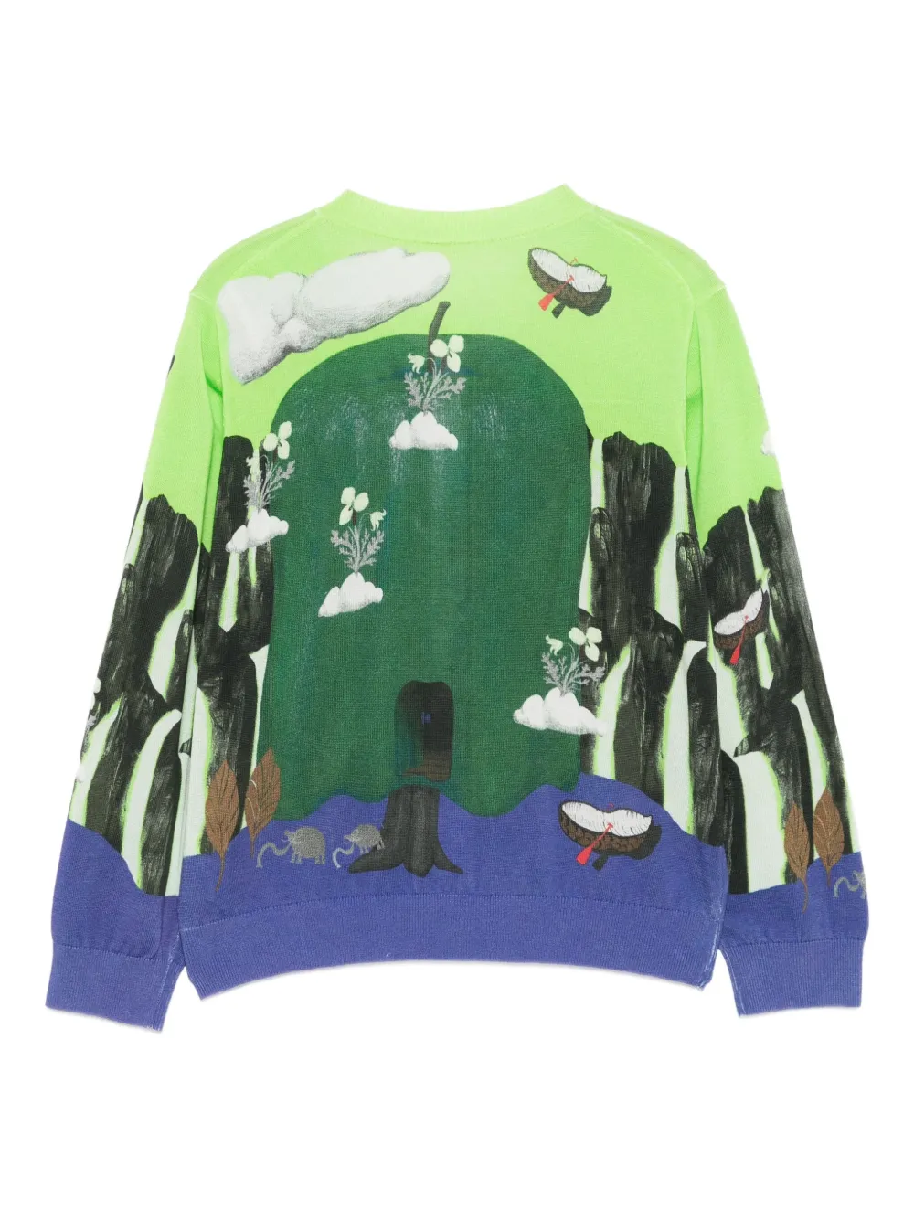 jnby by JNBY Vest met print Groen