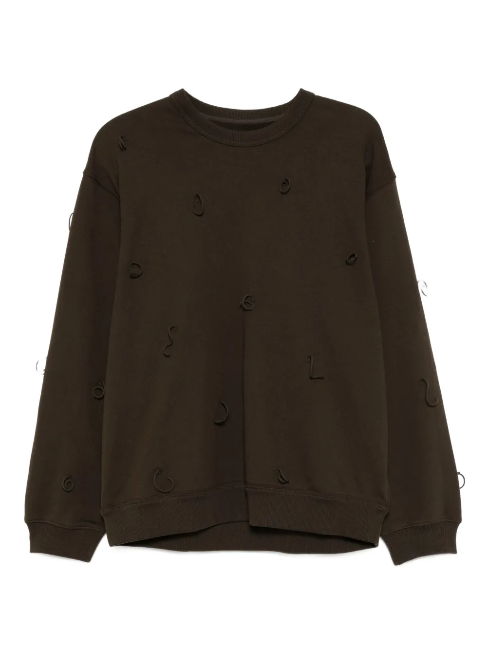 loop-detail sweatshirt