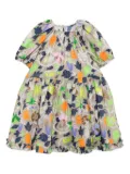 jnby by JNBY floral fungus edge short-sleeves dress - Neutrals