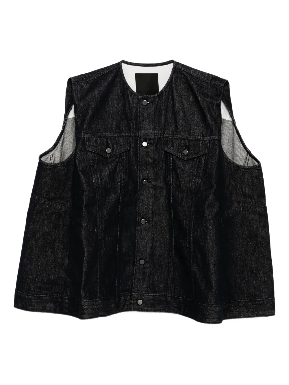oversize midi vest