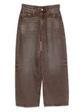 JNBY wide-leg rolled-up jeans - Brown