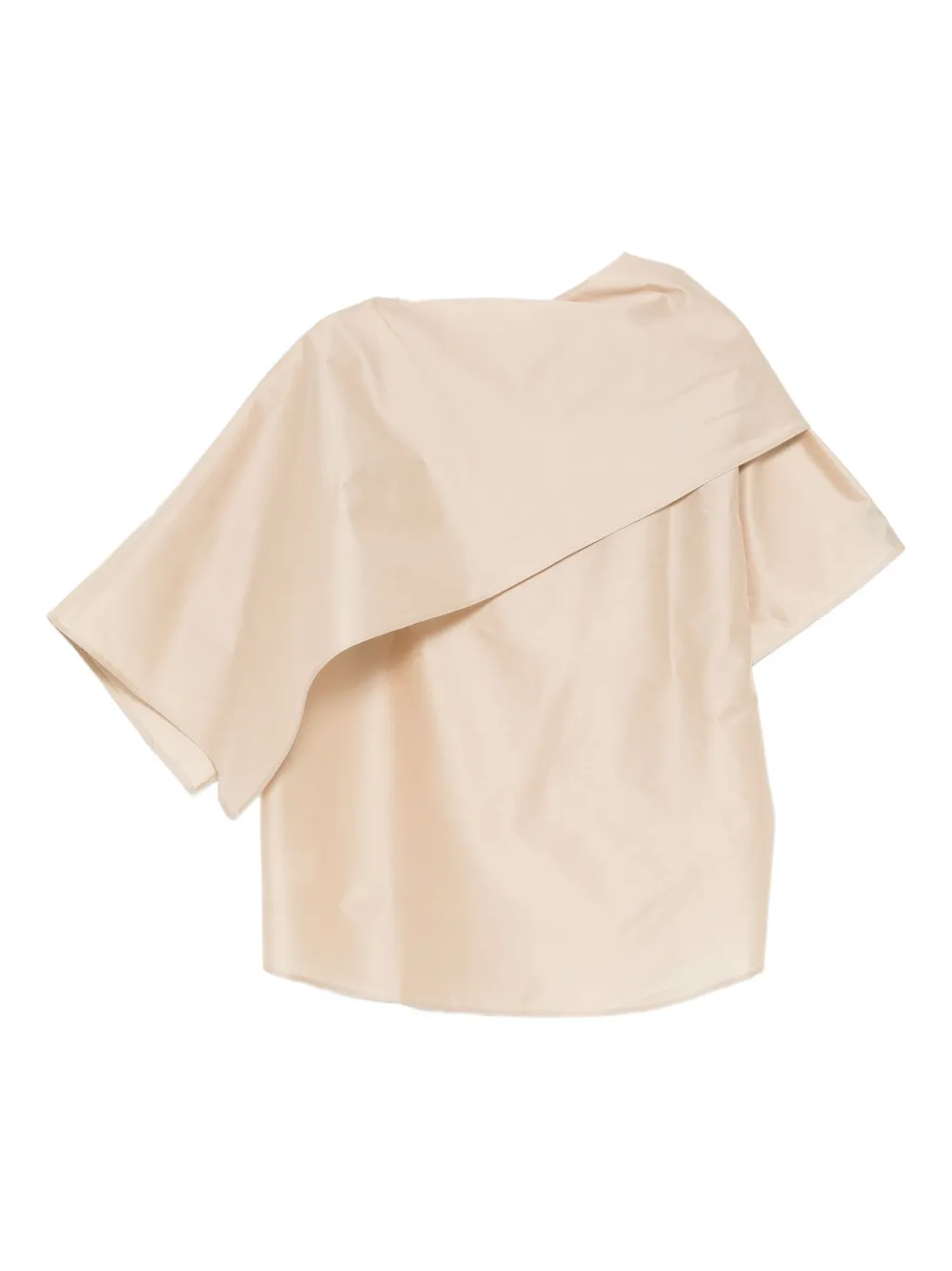 JNBY Top met korte mouwen en sjaalkraag - Beige