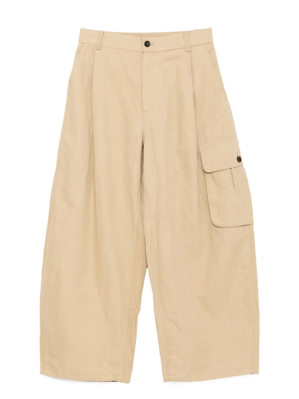 pleated wild-leg trousers