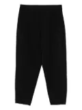 CROQUIS drawstring tapered trousers - Black