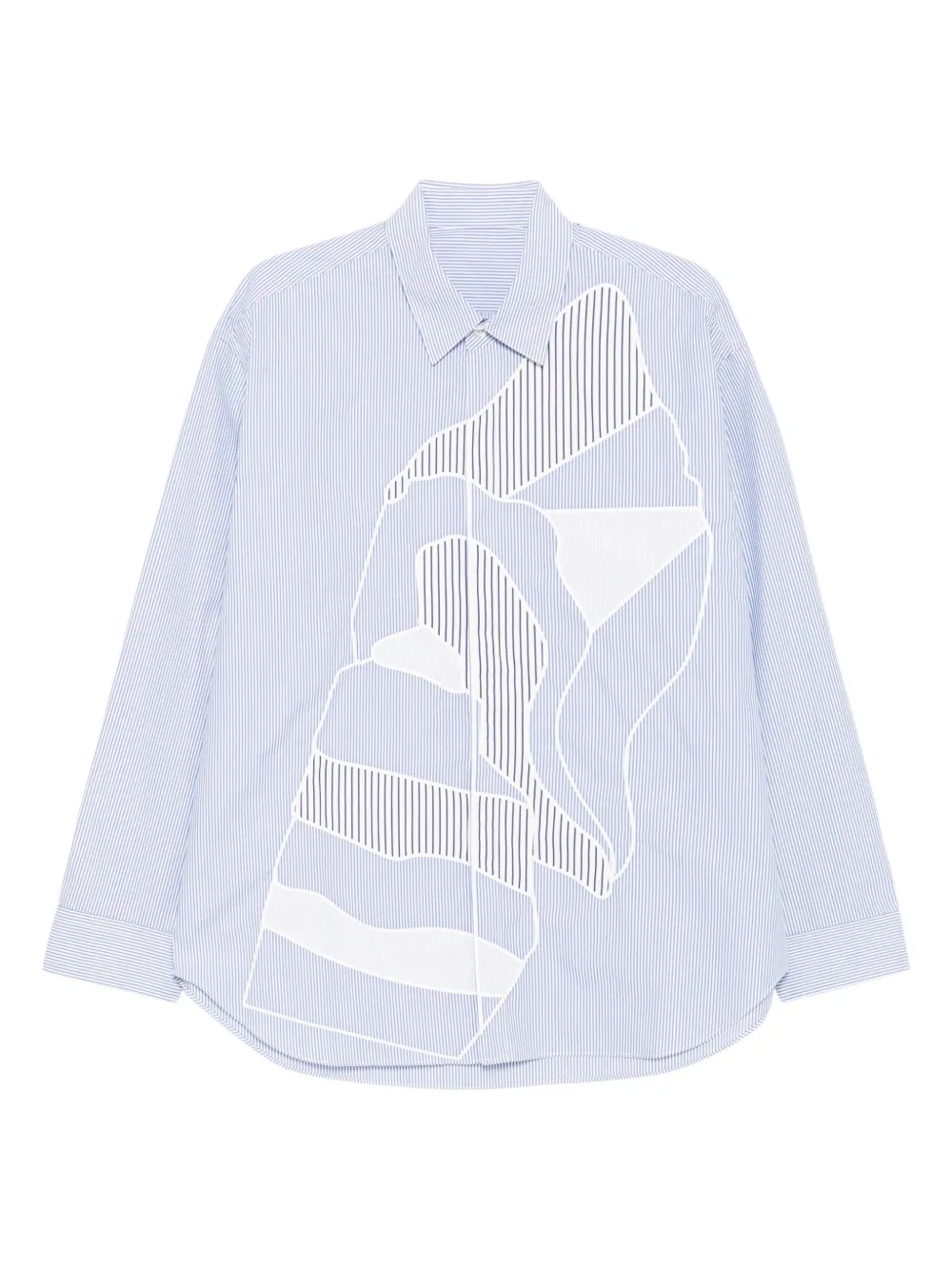 stripe long-sleeved shirt