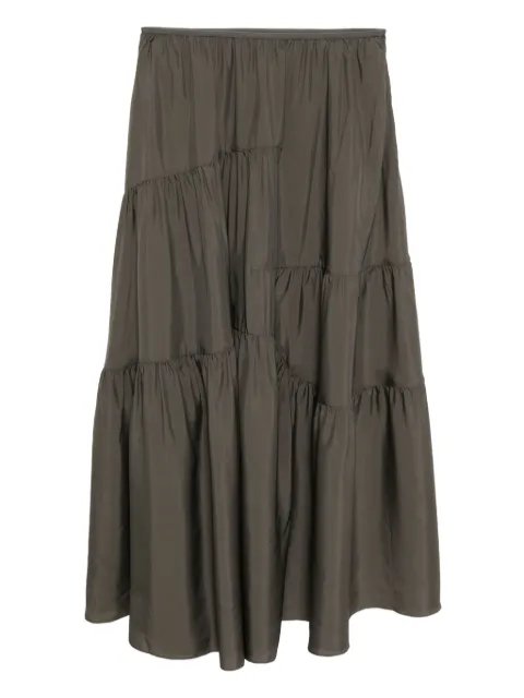 JNBY pleated silk skirt