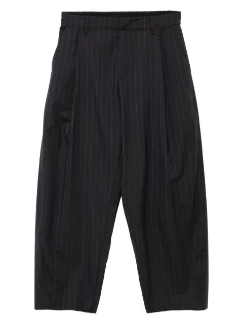 CROQUIS pleated pinstripe trousers