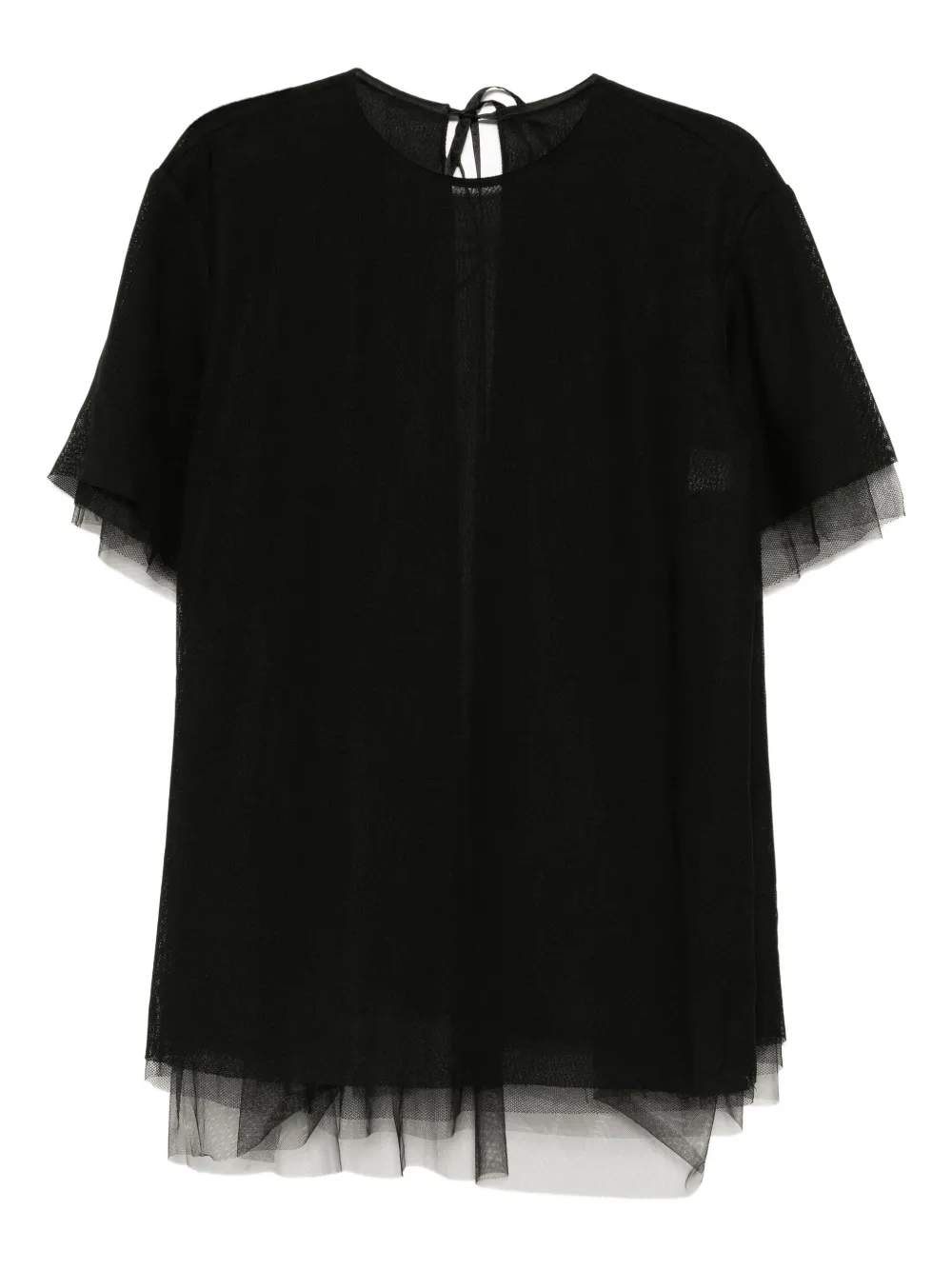 mesh short-sleeved top