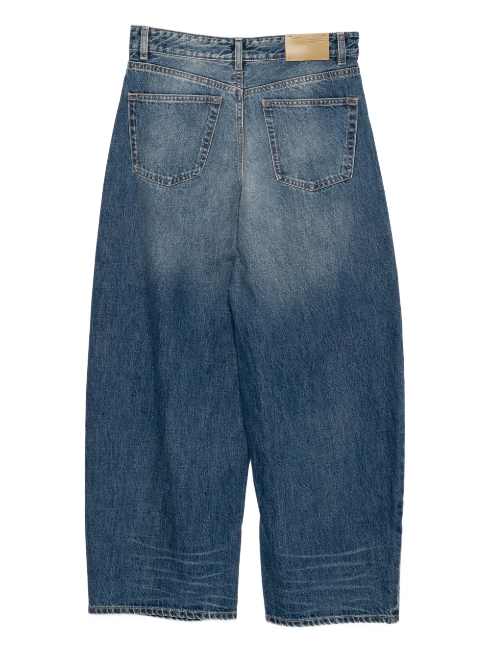 JNBY Jeans met wijde pijpen en gerolde afwerking - Blauw