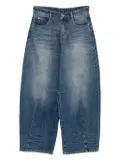 JNBY wide-leg rolled-edge jeans - Blue